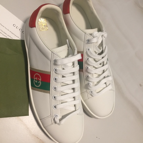Gucci Shoes - Gucci Ace sneakers Interlocking GG White Leather